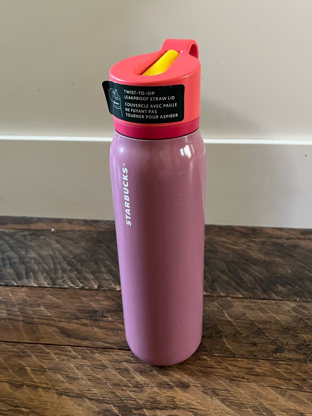 New! Starbucks 20 oz Plum Water Bottle